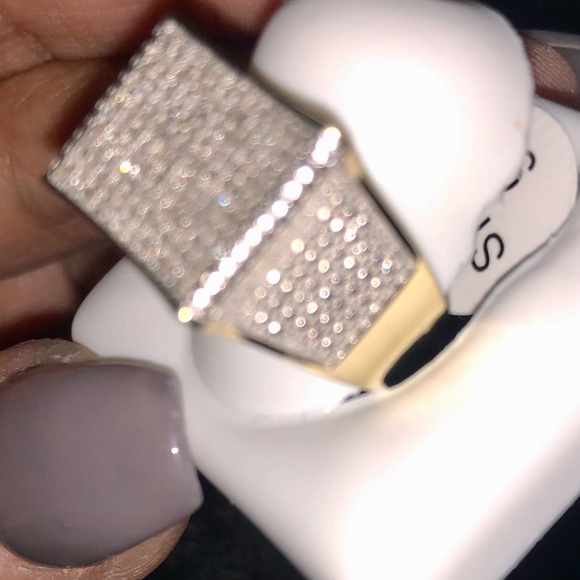 Men’s Real Diamond Pinky Ring .58 cttw HUGE SALE!! - Picture 3 of 4